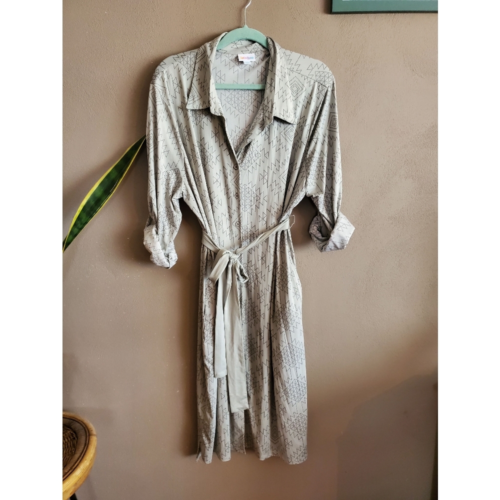 Lularoe Grey Button Down Dress/ Tunic